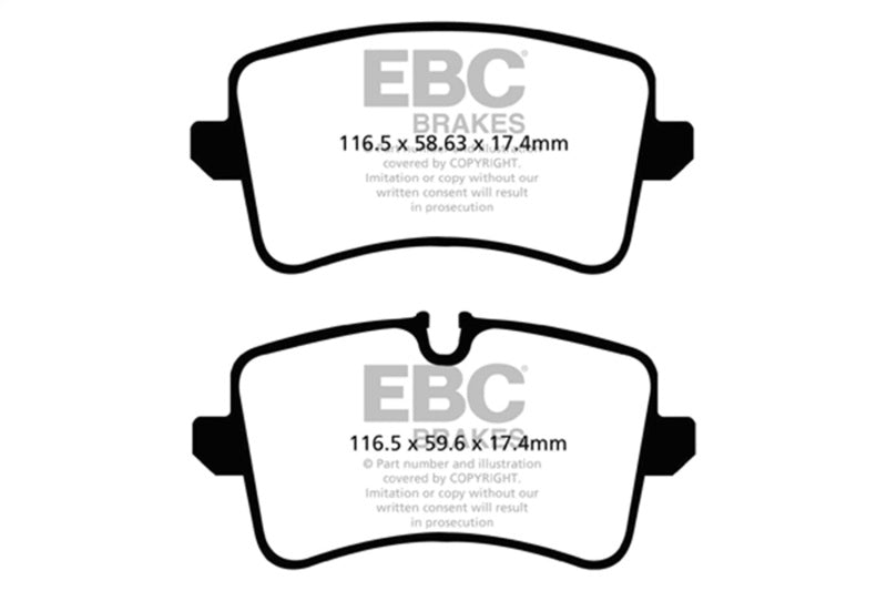 EBC Racing 12-16 Audi RS4 (B8) RP-1 Race Rear Brake Pads - DP82082RP1