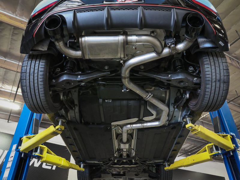 aFe 21-22 Hyundai Veloster N L4-2.0L Takeda 3in 304 SS Axle-Back Exhaust System w/ Black Tip - 49-37029-B