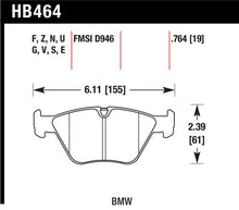 Load image into Gallery viewer, Hawk BMW 330Ci/330i/330Xi/M3/X3/Z4 DTC-70 Front Race Pads - HB464U.764