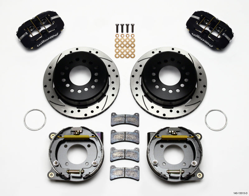 Wilwood Dynapro Low-Profile 11.00in P-Brake Kit Drilled BOP Axle 2.75in Bearing 2.75 Offset - 140-13513-D