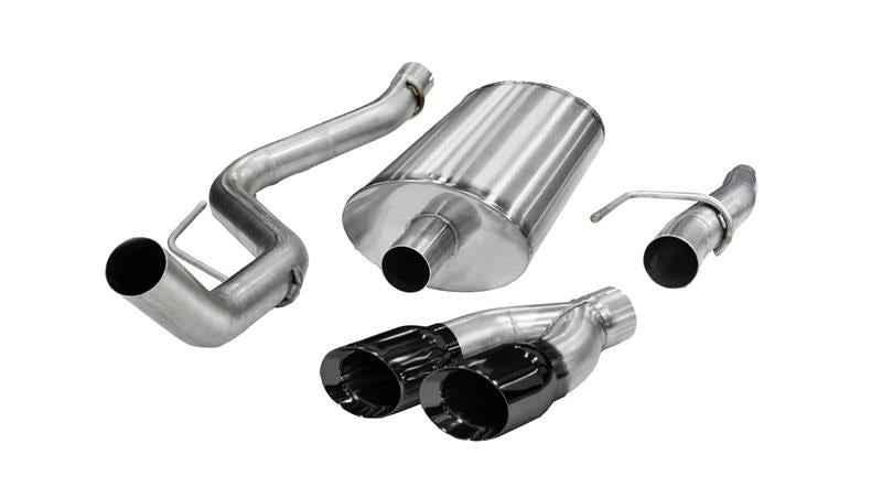 Corsa 2011-2014 Ford F-150 5.0L V8 Black Sport Cat-Back Exhaust - 14393BLK