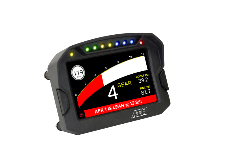 AEM CD-5LG Carbon Logging Digital Dash Display w/ Internal 10Hz GPS & Antenna - 30-5603
