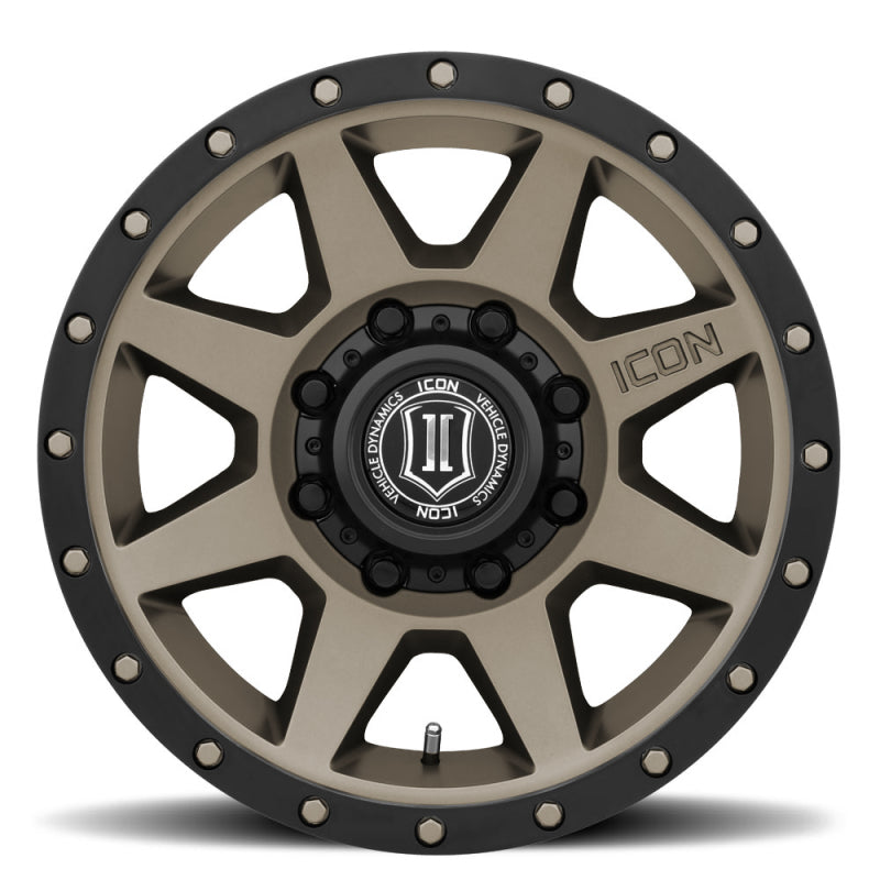 ICON Rebound 17x8.5 8x170 6mm Offset 5in BS 125mm Bore Titanium Wheel - 1817858150TT