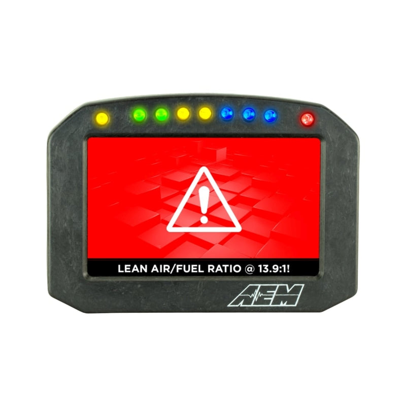 AEM CD-5G Carbon Flush Digital Dash Display w/ Internal 20Hz GPS & Antenna - 30-5602F