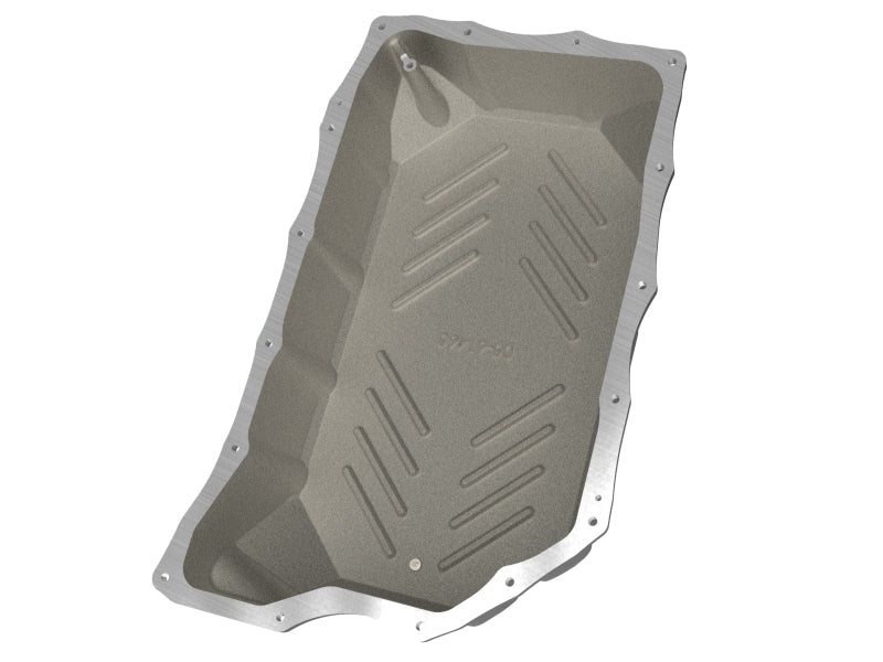 aFe 20-25 GM Diesel V8-6.6L L5P Transmission Pan w/ Machined Fins - Black - 46-71380B