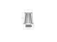 Load image into Gallery viewer, aFe POWER Universal Clamp-On Air Filter w D2 Dura-Dry Media 2-3/4in F x 6in B x 4-3/4in T x 5inH - 21-28001V