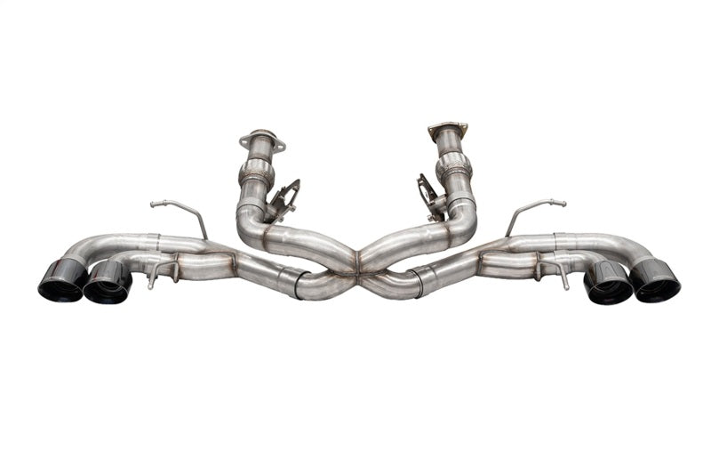 Corsa 2020-25 Corvette C8 3in Xtreme Cat-Back Exhaust 4.5in Black Quad Tips - Deletes stock AFMValve - 21104BLK