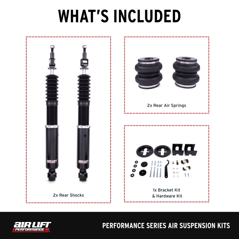 Air Lift 05-14 Audi A3 / 06-14 Volkswagen GTI Performance Rear Kit - 76502