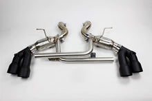 Load image into Gallery viewer, Mishimoto 2016+ Chevrolet Camaro SS Quad-Tip Pro Axle-Back Exhaust w/ Black Tips - MMEXH-CAM8-16AQTPBK