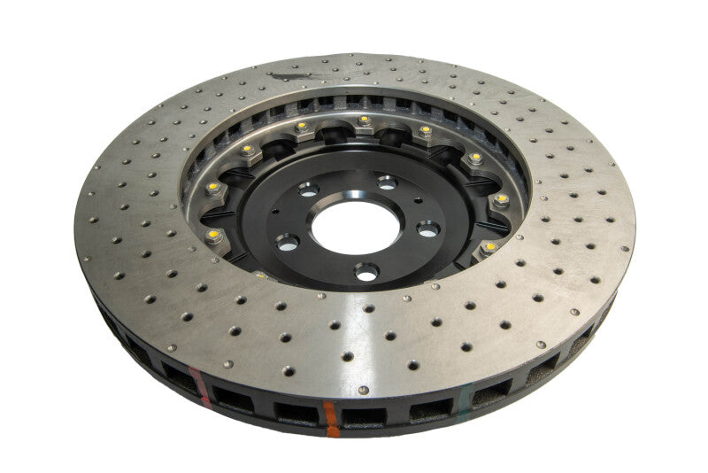 DBA 07-11 Audi S6 Front 5000 Series Cross Drilled Rotor w/Black Hat - DBA52778BLKXD