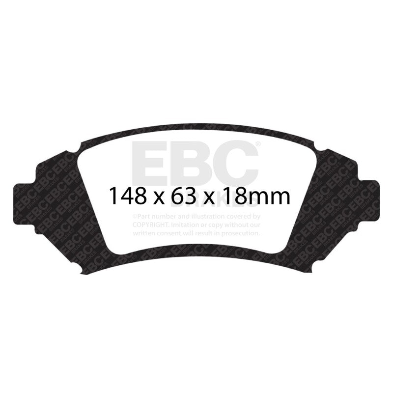 EBC 05 Buick Le Sabre (FWD) 3.8 (16in Wheels) Redstuff Front Brake Pads - DP31728C