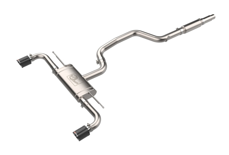 aFe 22-24 Volkswagen GTI MACH Force-Xp 3 to 2-1/2 IN Stainless Steel Cat-Back Exhaust w/Carbon Tips - 49-36454-C