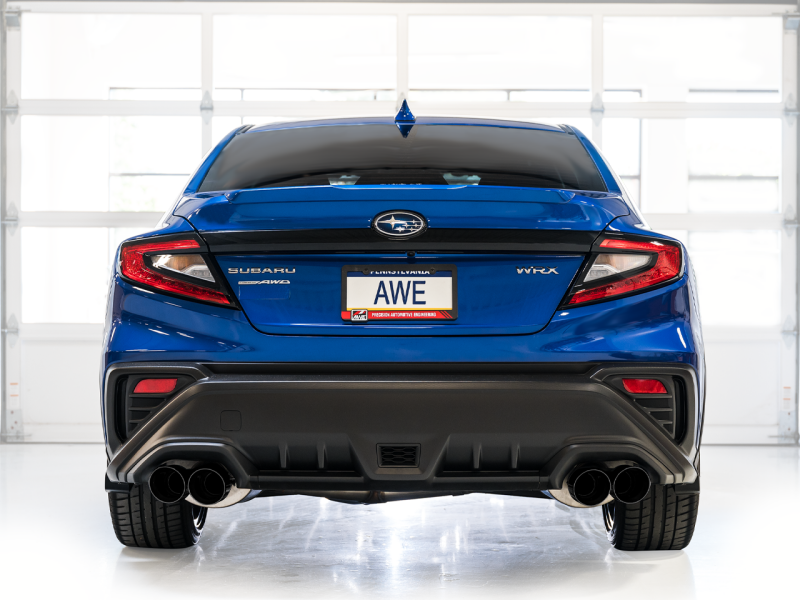 AWE Tuning 22-25 Subaru VB WRX Touring Edition Axle-Back Exhaust - Diamond Black Tips - 3015-43424