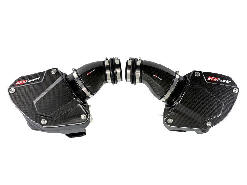 aFe Black Series Stage-2 Carbon Fiber Cold Air Intake System w/ Pro DRY S Media - 18-19 BMW M5 (F90) - 58-10005D