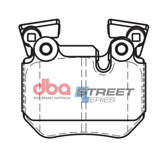 DBA 08-14 BMW 135i Rear Street Series Brake Pads - DB2196SS