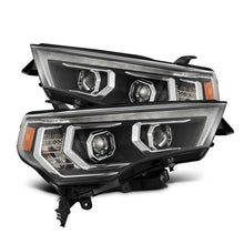 Load image into Gallery viewer, AlphaRex 14-22 Toyota 4Runner PRO-Series Projector Headlights Black w/Seq. Sig. + DRL - 880814