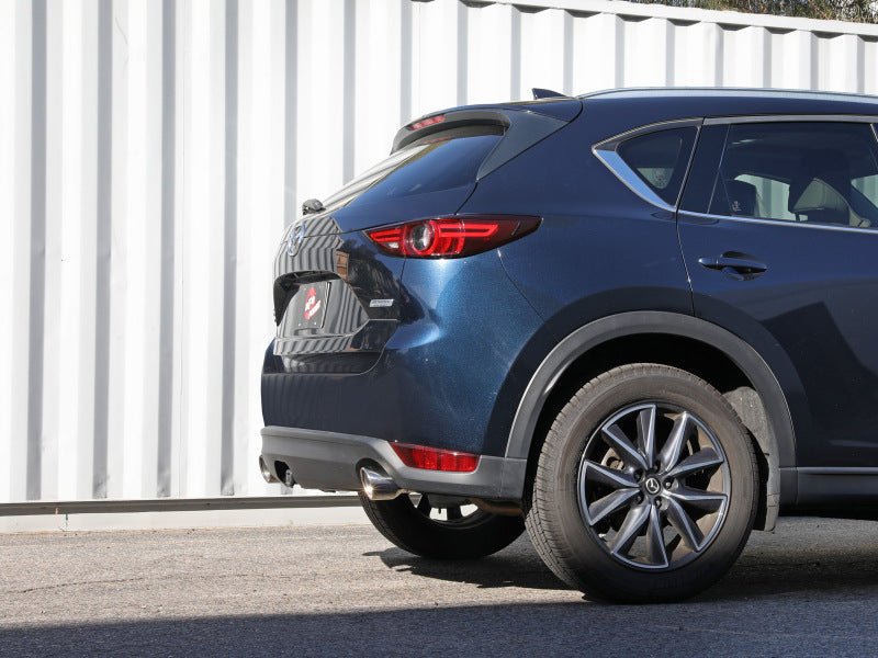 aFe Takeda 17-21 Mazda CX-5 2.5L (t) 2.5in. SS Axle-Back Exhaust System w/Polished Tips - 49-37021-P