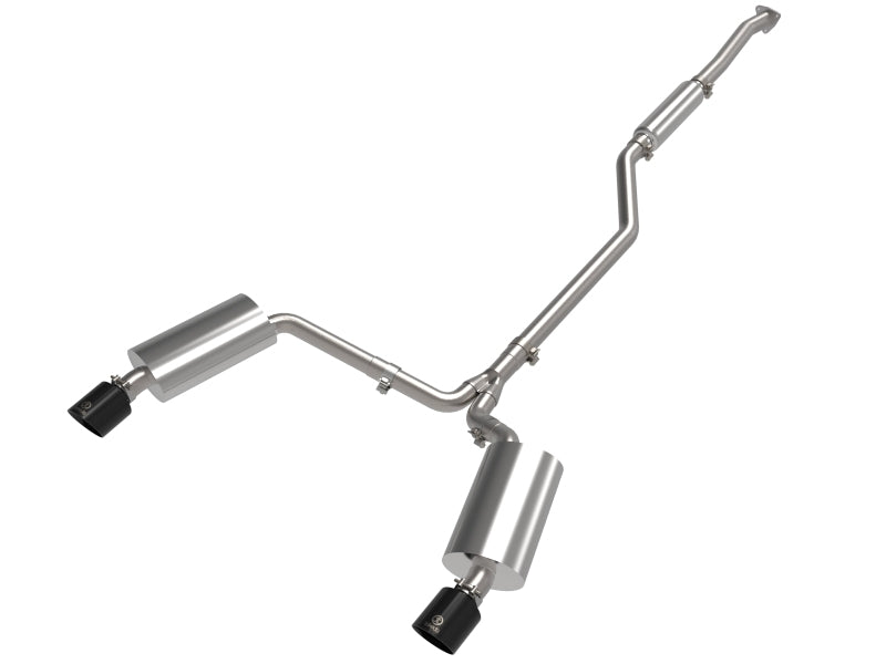aFe 09-14 Acura TSX L4 2.4L Takeda 2-1/2in To 2-1/4in 304 SS Cat-Back Exhaust System w/ Black Tip - 49-36629-B