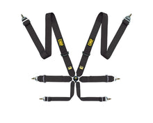 Load image into Gallery viewer, OMP First 3 Safety Harness Black - DA0-0204-B01-071