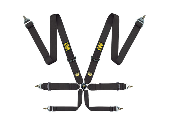 OMP First 3 Safety Harness Black - DA0-0204-B01-071