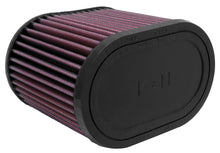 Load image into Gallery viewer, K&amp;N Universal Oval Clamp-On Air Filter 2-3/4in Flange 6-1/4in Length 4in Width 5in Height - RU-1500