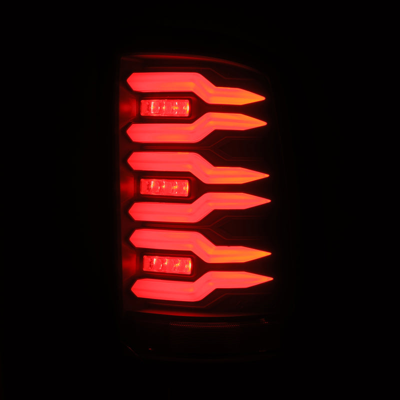 AlphaRex 07-13 GMC Sierra 1500/07-14 2500/3500HD (No Classic/Dually) Luxx-Series LED Tail Lights Blk - 630060