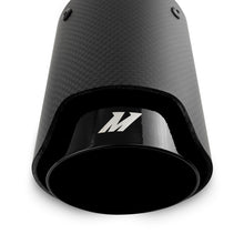 Load image into Gallery viewer, Mishimoto Carbon Fiber Muffler Tip 2.5in Inlet 3.5in Outlet M Black - MMEXH-TIP-CFM25BK