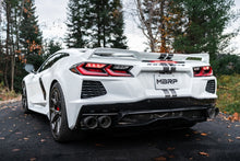 Load image into Gallery viewer, MBRP 20-23 Chevrolet Corvette C8 3in Cat Back Quad Split Rear Exit w/ Carbon Fiber Tips - T304 - S70423CF
