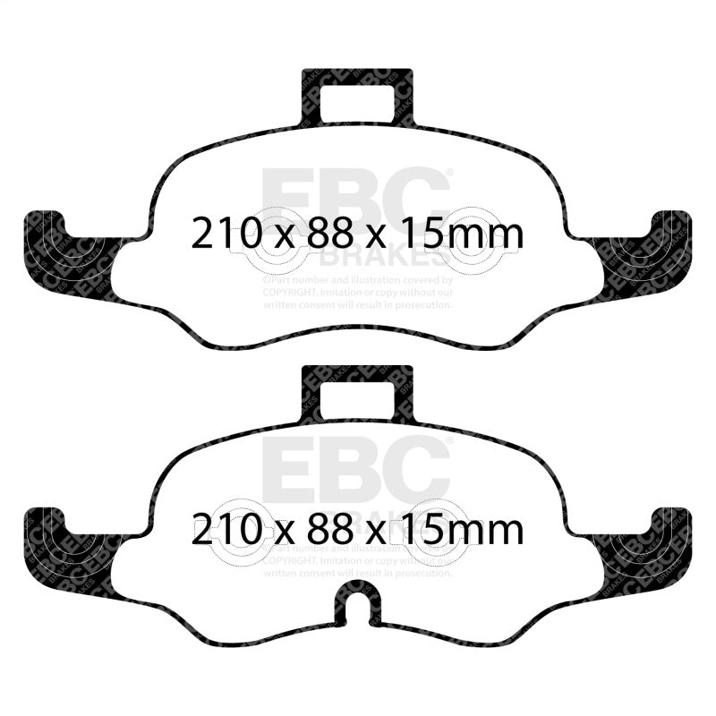 EBC 2019+ Audi TTS Quattro 2.0T Redstuff Front Brake Pads - DP32447C
