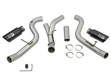 Load image into Gallery viewer, aFe LARGE Bore HD 4in Dual DPF-Back SS Exhaust w/Black Tip 16-17 GM Diesel Truck V8-6.6L (td) LML - 49-44080-B
