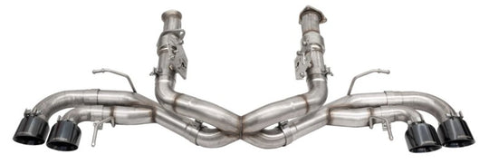 Corsa 2020-25 Corvette C8 3in Xtreme Cat-Back Exhaust 4.5in Black Quad Tips - Deletes stock AFMValve - 21104BLK