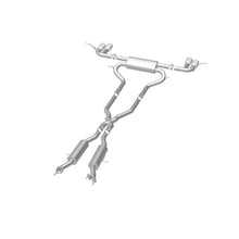 Load image into Gallery viewer, MagnaFlow Cat Back, SS, 2.5in, Quad Split Polish 4in tip 14-15 Jeep Grand Cherokee 3.6L/5.7L V6/V8 - 19193