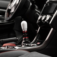 Load image into Gallery viewer, Cobb Subaru 6-Speed Tall Weighted COBB Shift Knob - White (Incl. Both Red + Blk Collars) - 213370-W