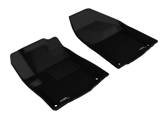 3D MAXpider 2014-2015 Jeep Cherokee Kagu 1st Row Floormat - Black - L1JP01011509
