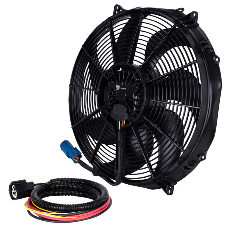 SPAL 500W 15.2in Flush Mount Brushless Fan w/Jumper Harness - 30107328-PKG