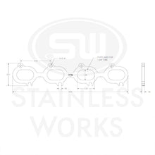 Load image into Gallery viewer, Stainless Works 03-04 Ford Cobra 4.6L 32V Wide Oval Header 304SS Exhaust Flanges 1-3/4in Primaries - HF4.6