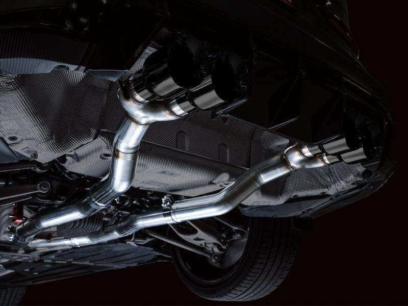 AWE Tuning Track Edition Cat-Back Exhaust for BMW G8X M3/M4 - Diamond Black Tips - 3020-42482