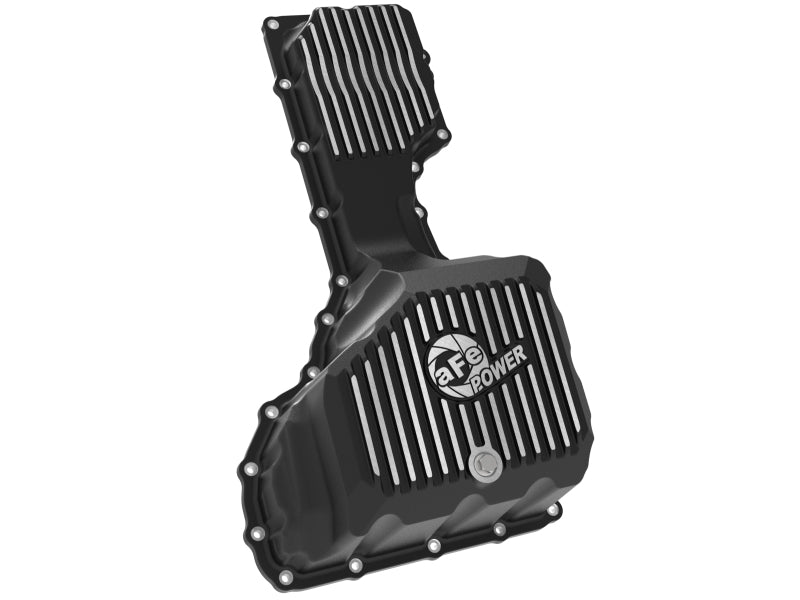 aFe 17-19 GM Diesel V8-6.6L L5P Engine Oil Pan w/ Machined Fins - 46-71360B