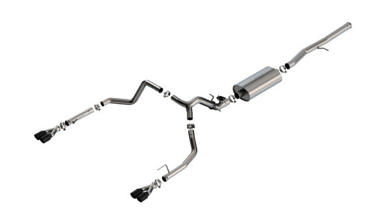 Borla 2024 Chevy Silverado 1500 6.2L V8 Touring Catback Exhaust w/ Simulator - Black Chrome - 140991BC
