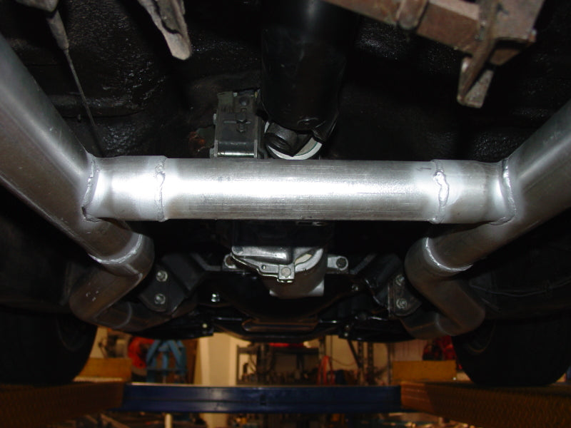 Flowmaster 55-57 Chevrolet 2.5in. American Thunder SS Crossmember-Back Exhaust System - 817174