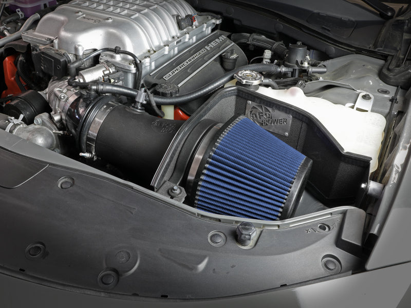 aFe 17-18 Dodge Challenger/Charger Magnum FORCE Stage-2XP Cold Air Intake System w/Pro DRY S- Black - 54-12852R
