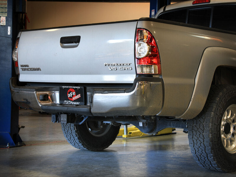 aFe 05-15 Toyota Tacoma V6 4.0L ROCK BASHER 2-1/2in 409SS Cat-Back Hi-Tuck Exhaust System - 49-46090