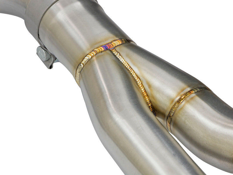 aFe MACHForce XP 3in - 2 1/2in Axle Back 304SS Exhaust w/ Polished Tips 16-17 BMW M2 (f87) - 49-36333-P