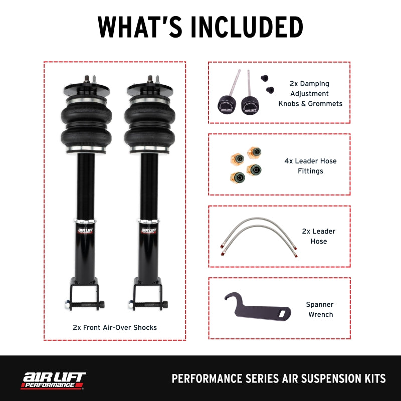Air Lift 11-23 Dodge Charger / 15-23 Dodge Challenger Performance Front Kit - 76017