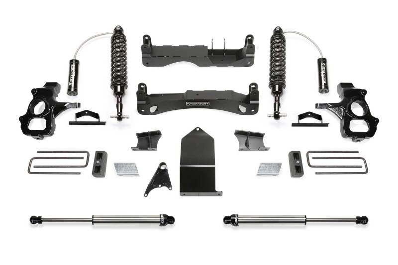 Fabtech 14-18 GM C/K1500 P/U w/oE Alm Or Stmp Stl UCA 4in Perf Sys w/Dl 2.5 & 2.25 - K1120DL