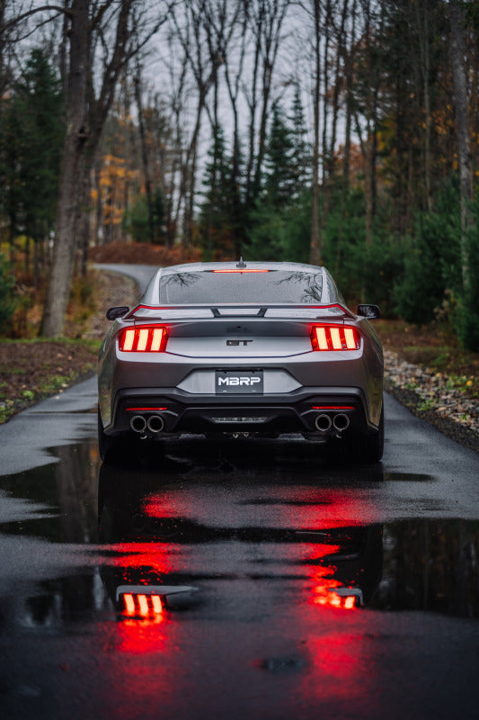 MBRP 2024+ Ford Mustang 5.0L Alum. SS 3in Cat-Back Dual Split Exhaust w/ Quad Tips (Valve Delete) - S7282AL