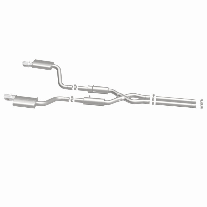 MagnaFlow 11-12 Dodge Charger SRT-8 Hemi Dual Split Rear Exit Stainless Cat-Back Performance Exhaust - 15494