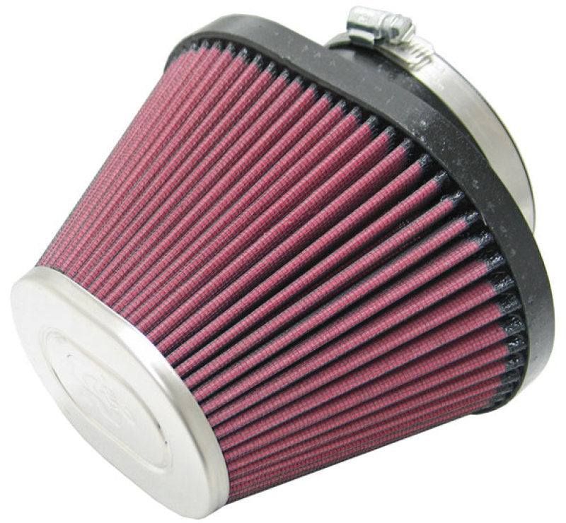 K&N Universal Chrome Filter-Oval Tapered 4in Flg ID x 5.375in Base O/S W x 3.313in Top O/S W - RC-1680