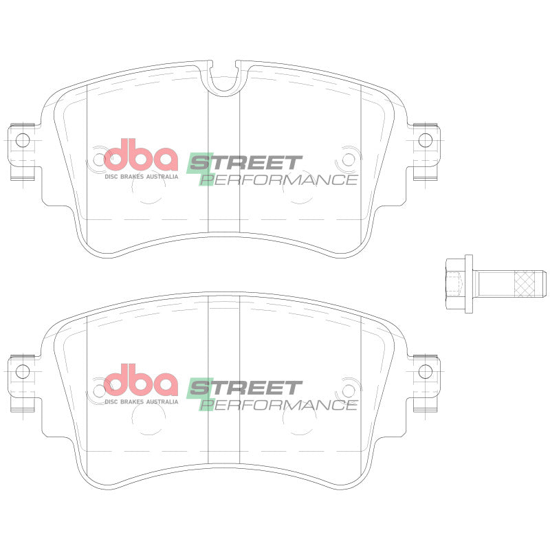 DBA 17-20 Audi A4 Rear SP Performance Brake Pads - DB15032SP