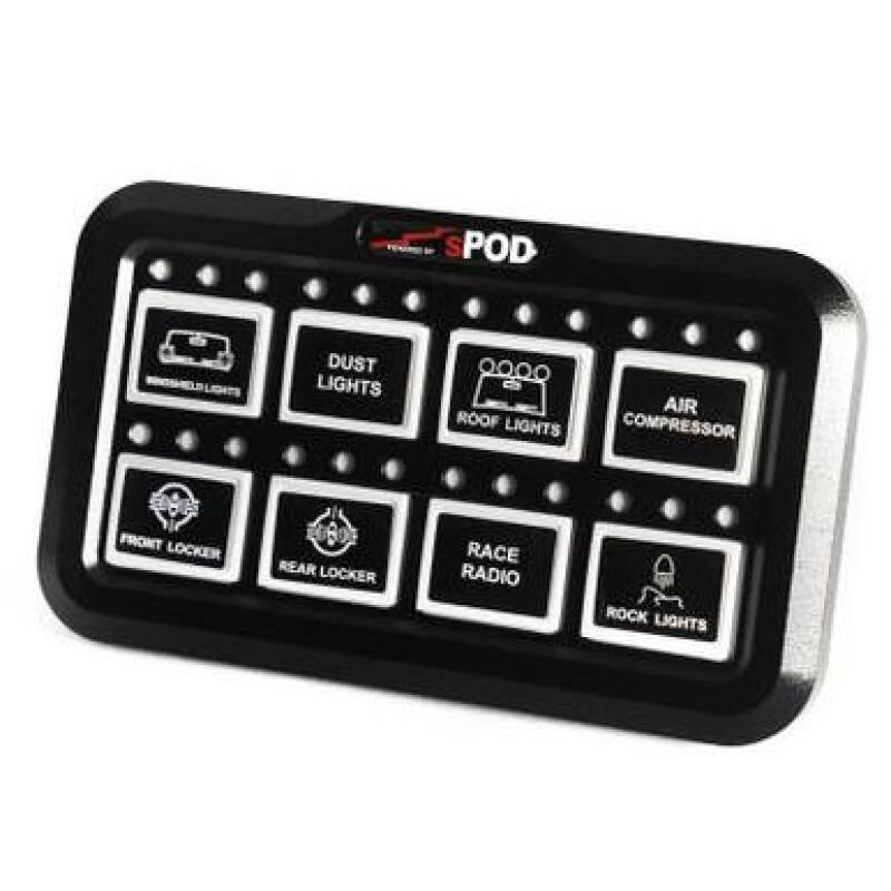 sPOD 8 Circuit Systems Add On HD Switch Panel - 8800HDADD